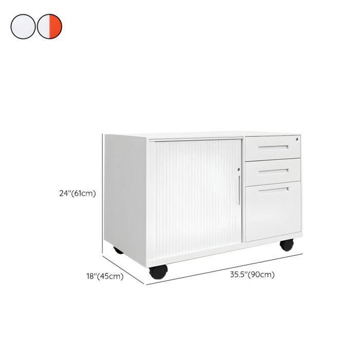 Soft-close drawer cabinet furniture for office