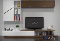 Dual shelf TV furniture with steel frame